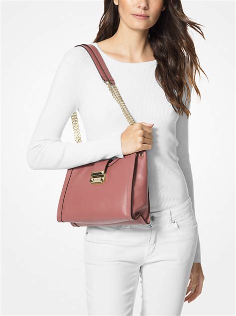 michael kors whitney small messeb|Whitney Small Leather Shoulder Bag .